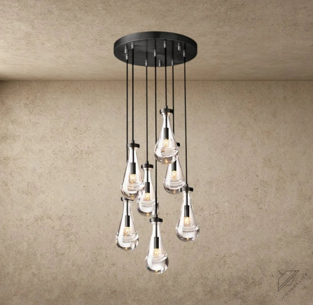 18" / Bronze Rain Round Chandelier 18", 36", 47", 60"