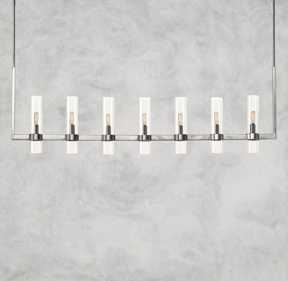 59" / Nickle Ravelle Linear Chandelier 59", 73"
