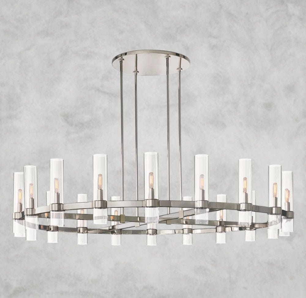 60" / Nickle Ravelle Round Chandelier 36", 48", 60"