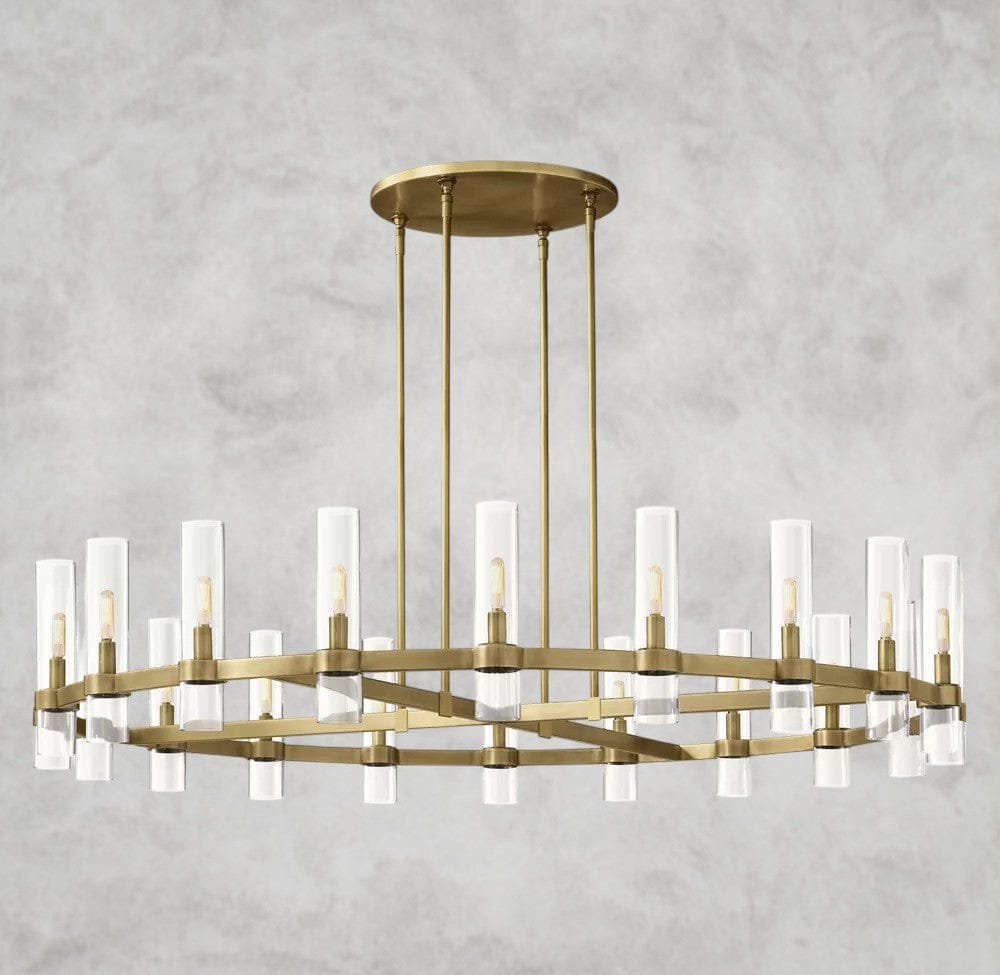 60" / Brass Ravelle Round Chandelier 36", 48", 60"