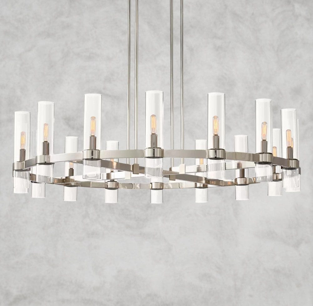48" / Nickle Ravelle Round Chandelier 36", 48", 60"