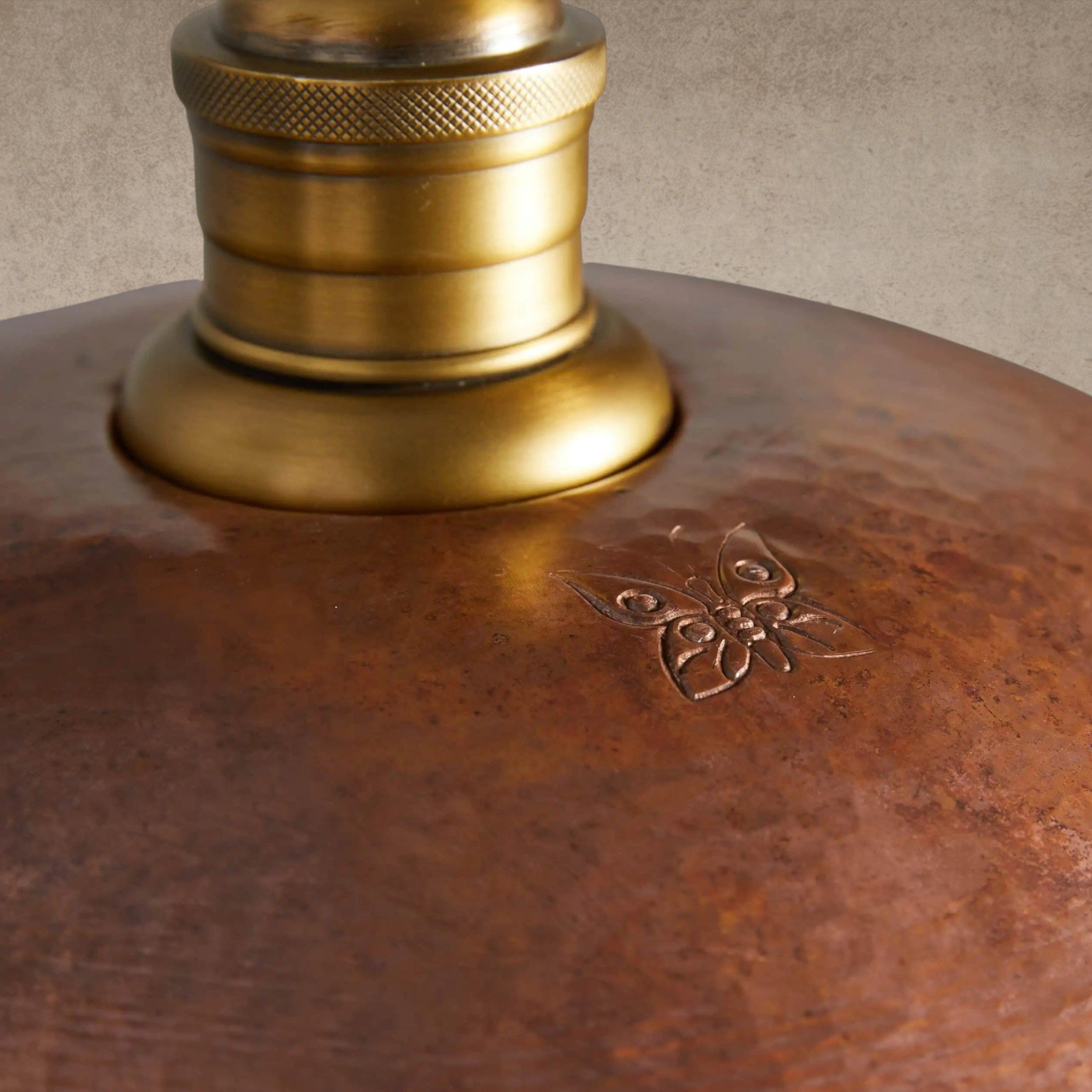 Recycled Metal Dome Pendant 14", 24"