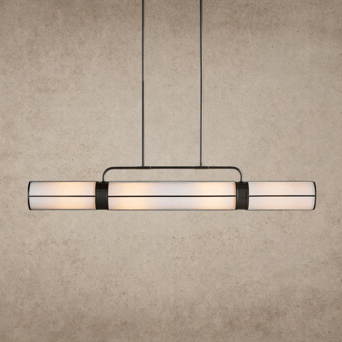 54" / Bronze Remming Linear Chandelier 54", 62", 72"