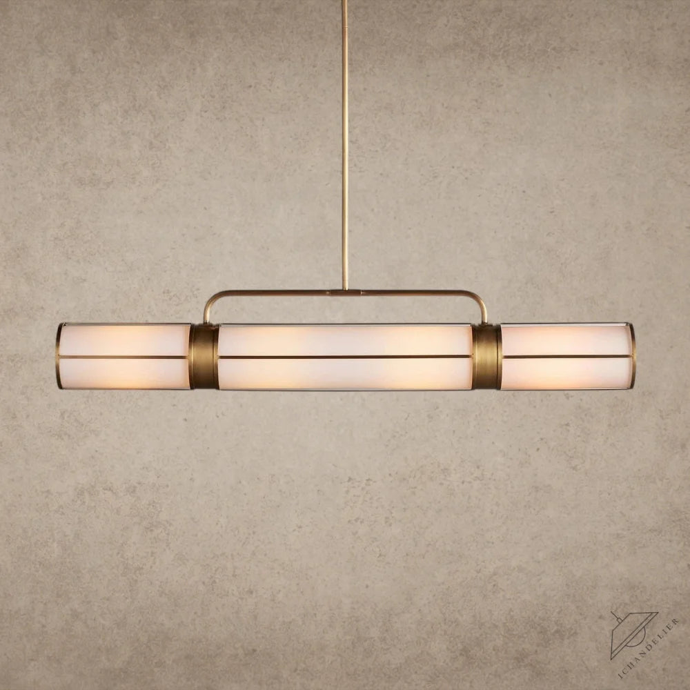 54" / Brass Remming Linear Chandelier 54", 62", 72"