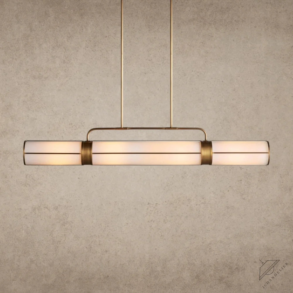 72" / Brass Remming Linear Chandelier 54", 62", 72"