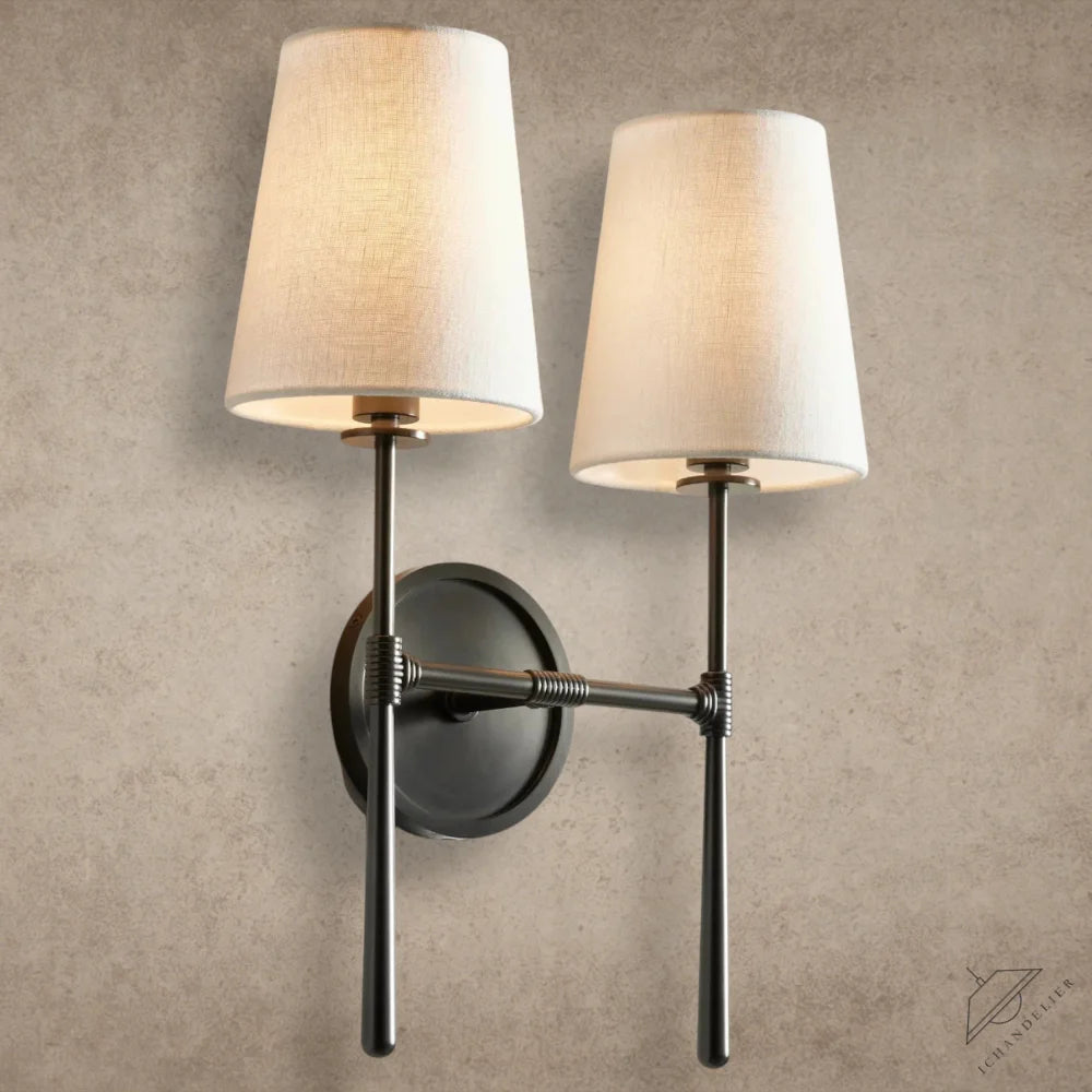 Bronze Rhodes Double Sconce