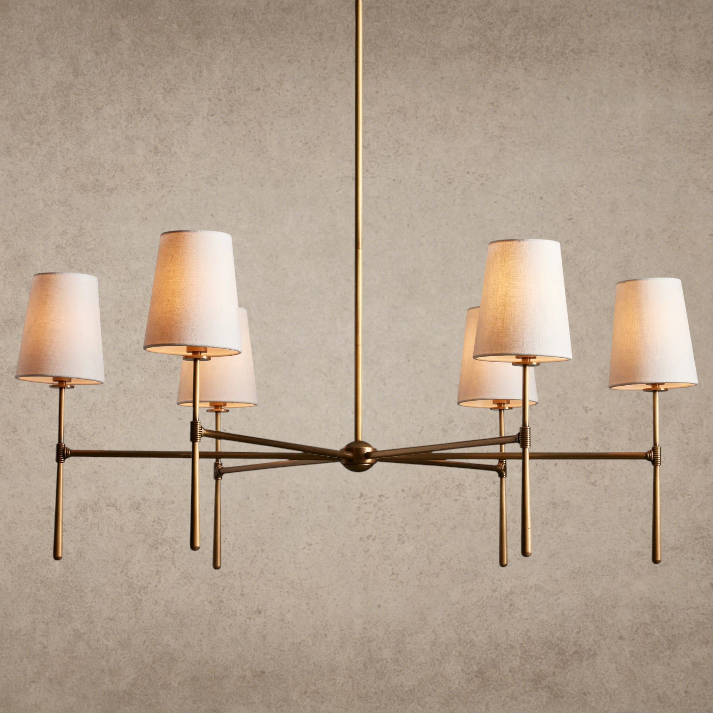 Brass Rhodes Round Chandelier