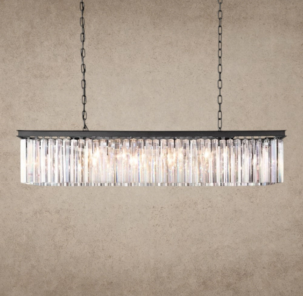 49" / Bronze Rhys Rectangular Chandelier 49", 60"