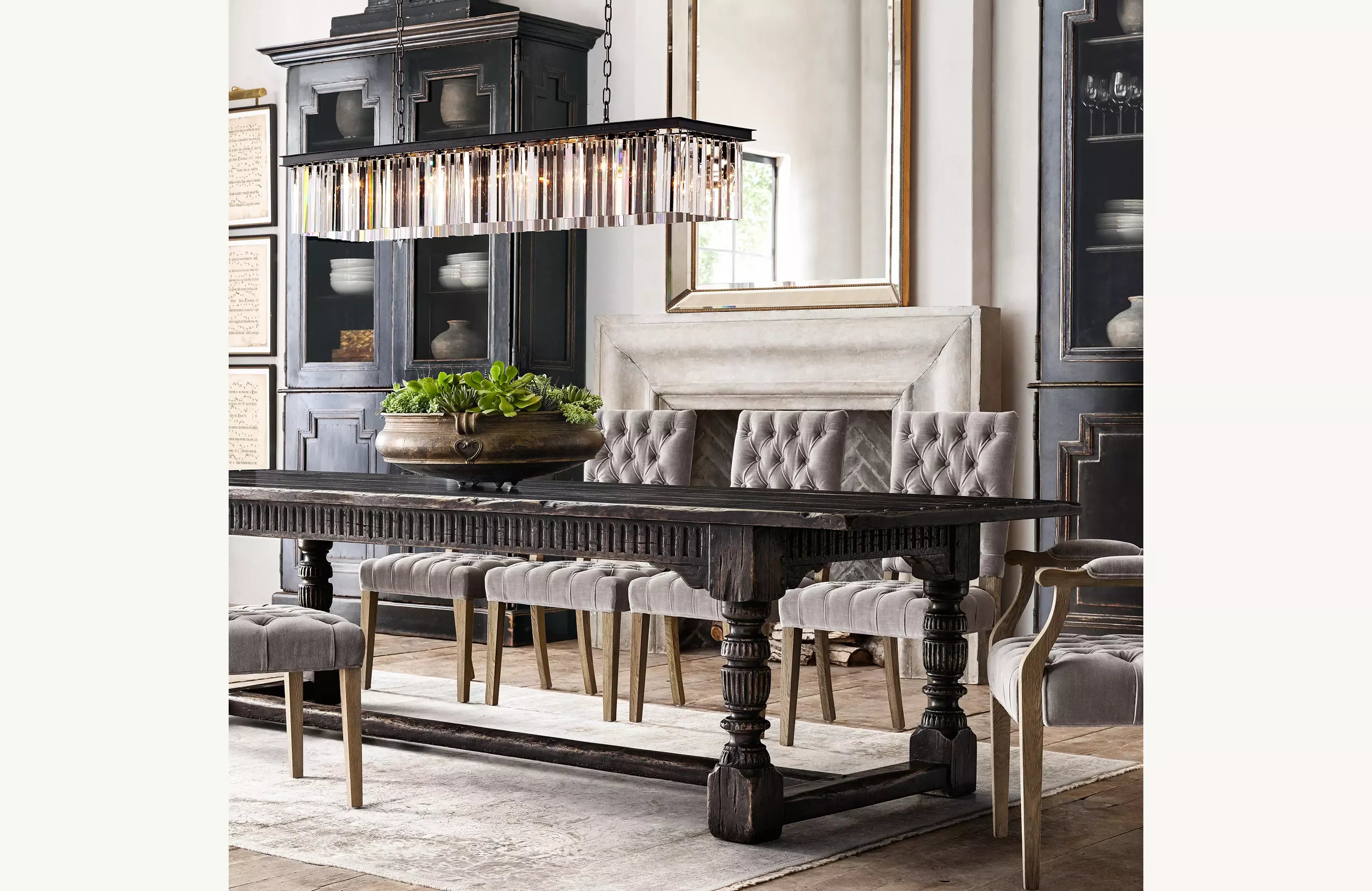 Rhys Rectangular Chandelier 49", 60"