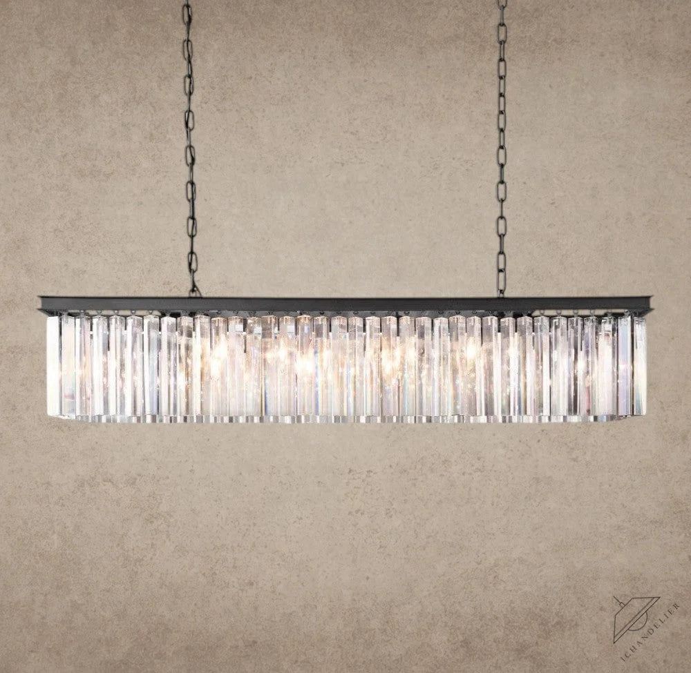 49" / Bronze Rhys Rectangular Chandelier 49", 60"