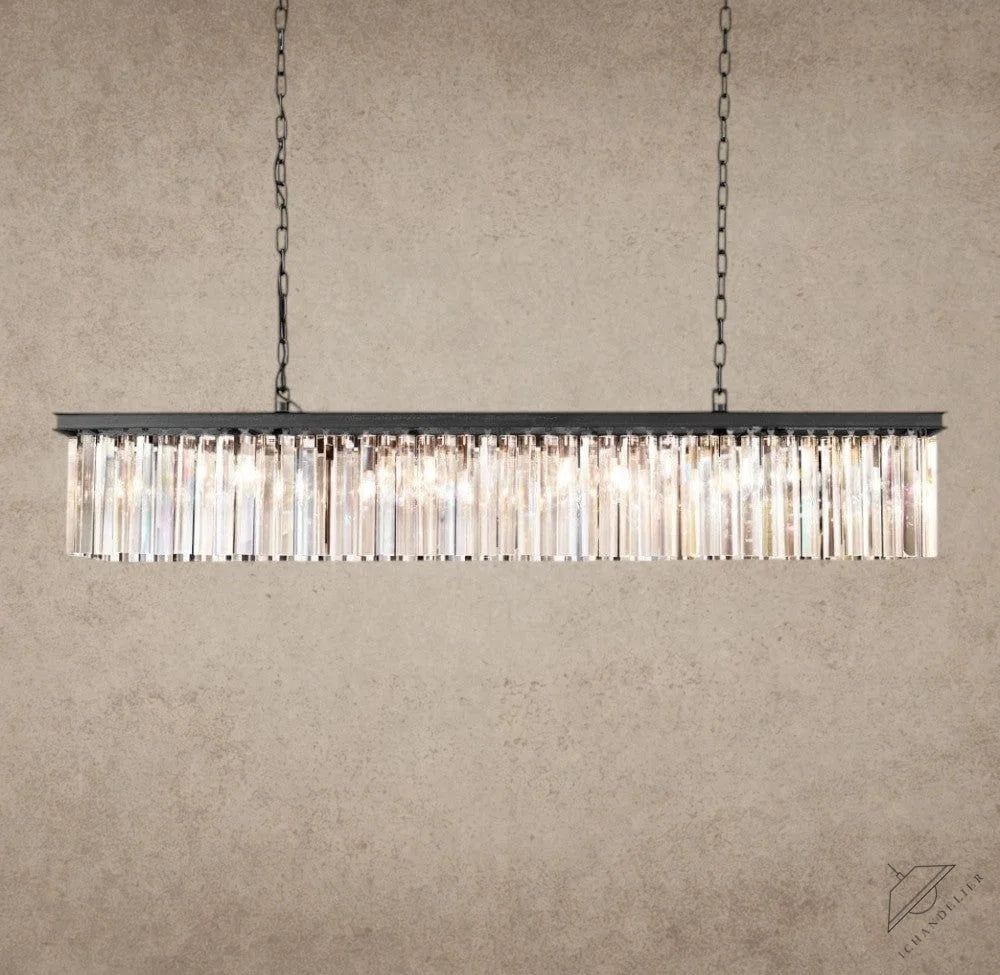60" / Bronze Rhys Rectangular Chandelier 49", 60"