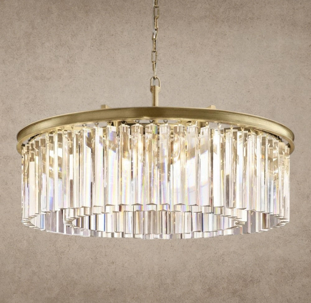 32" / Brass Rhys Round Chandelier 32", 43"