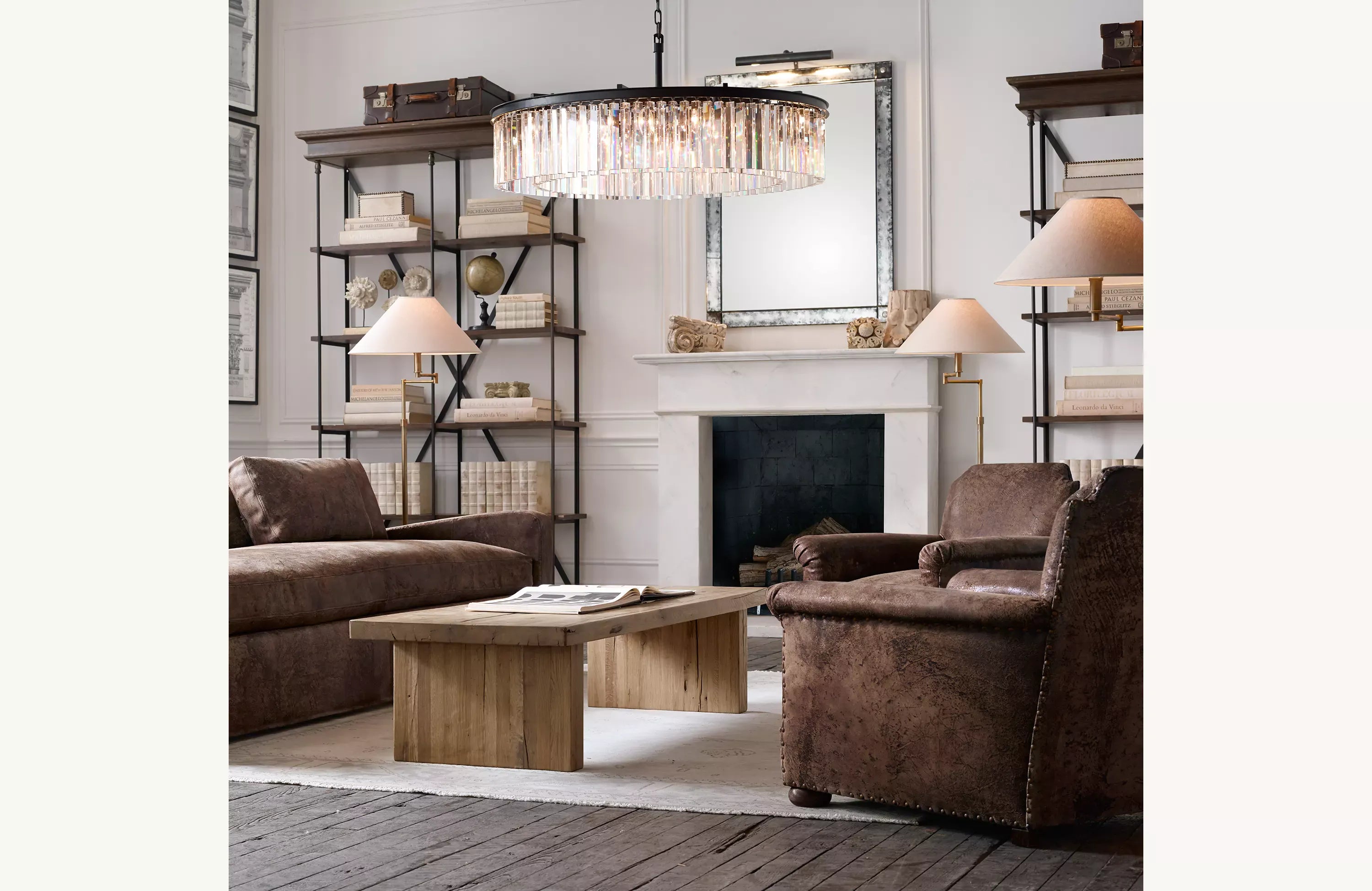 Rhys Round Chandelier 32", 43"