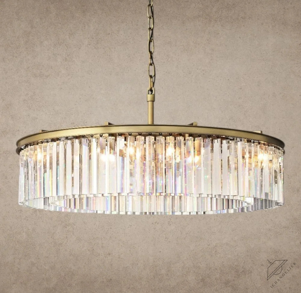 43" / Brass Rhys Round Chandelier 32", 43"