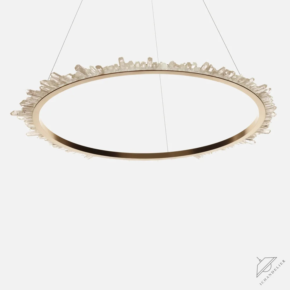 Ring Quartz Chandelier