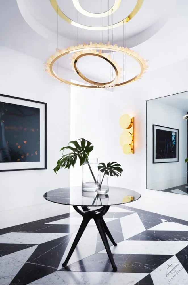 Ring Quartz Chandelier