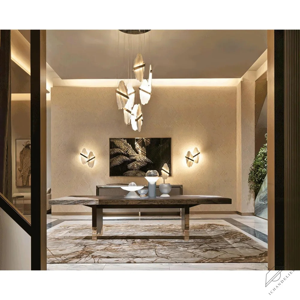 Rock Alabaster Chandelier