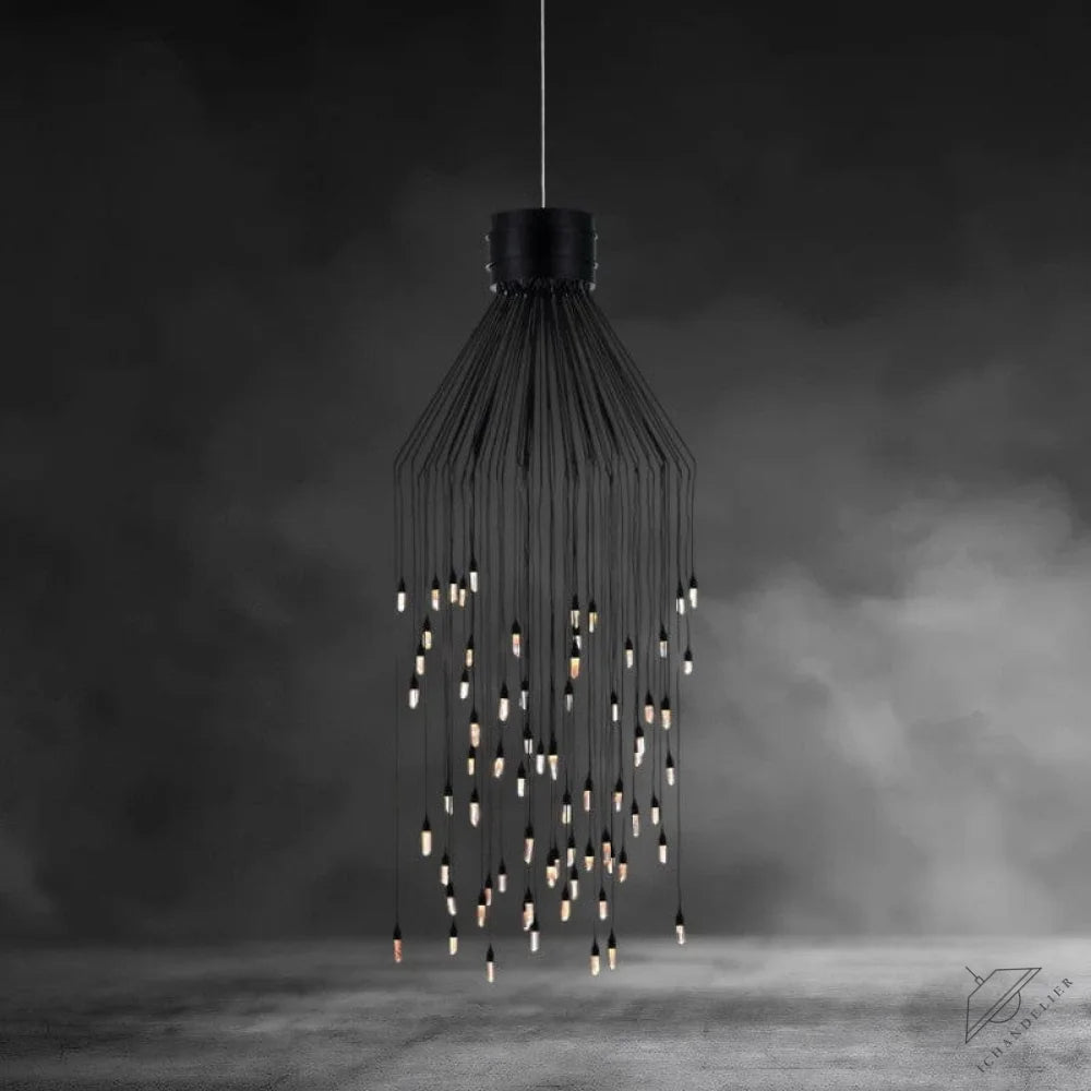 Small Rock Crystal Rain Flushmount