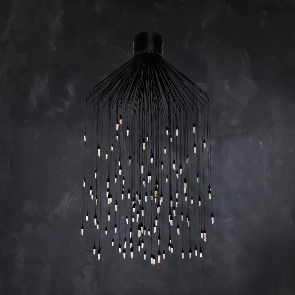 Rock Crystal Rain Large Flushmount