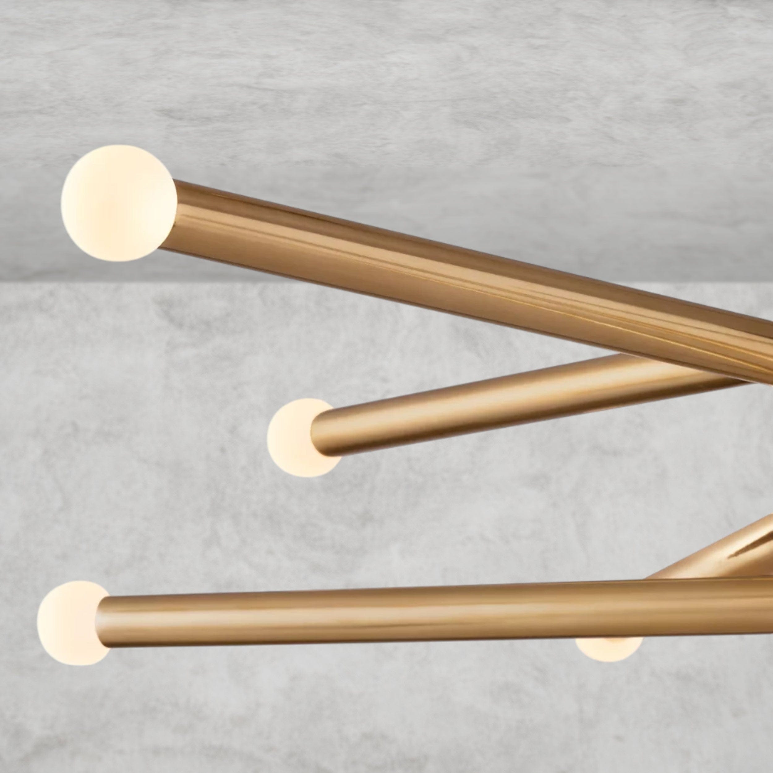 Rousseau 10-Light Mobile Etched Rod Chandelier