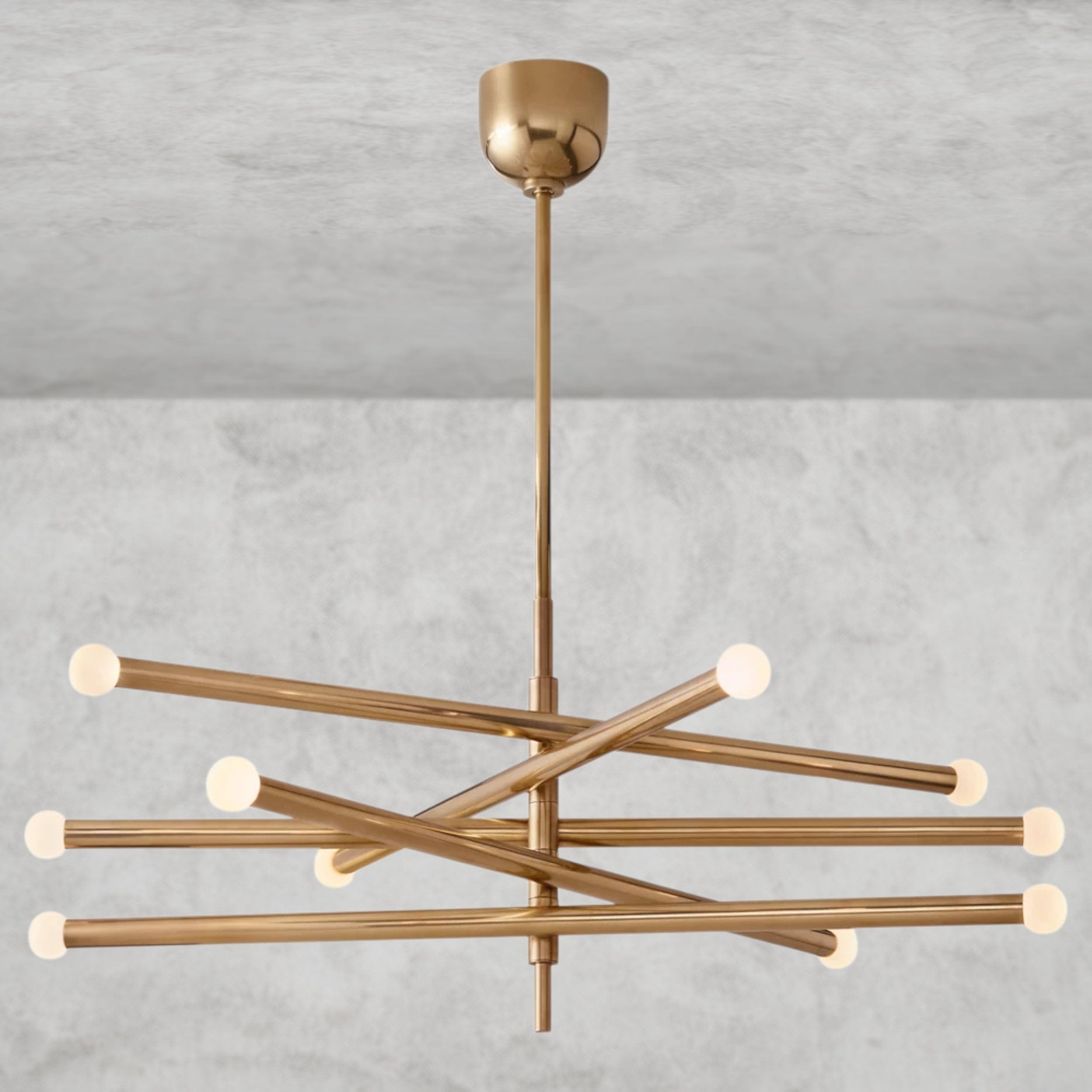 Brass ROUSSEAU 10-LIGHT MOBILE ORB CHANDELIER
