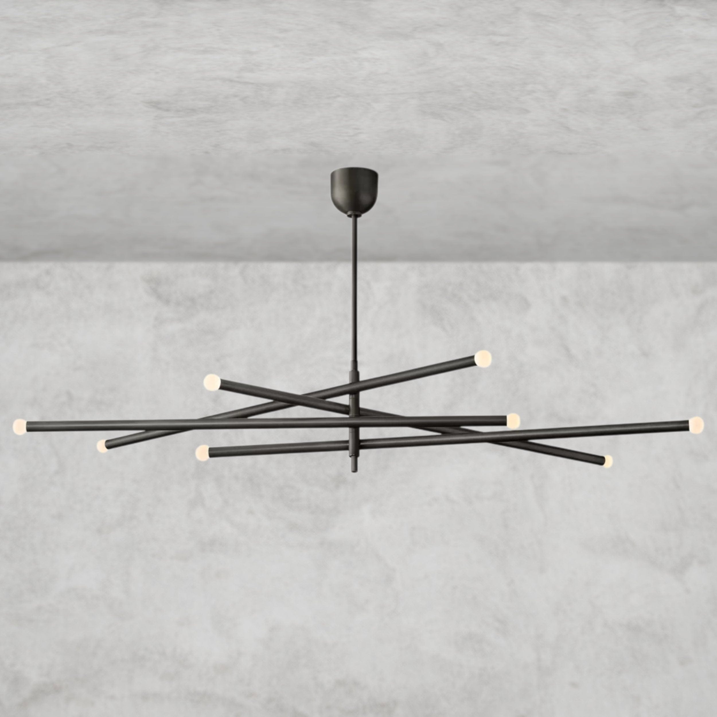 53" / Bronze ROUSSEAU 8-LIGHT MOBILE ORB CHANDELIER 53", 68"