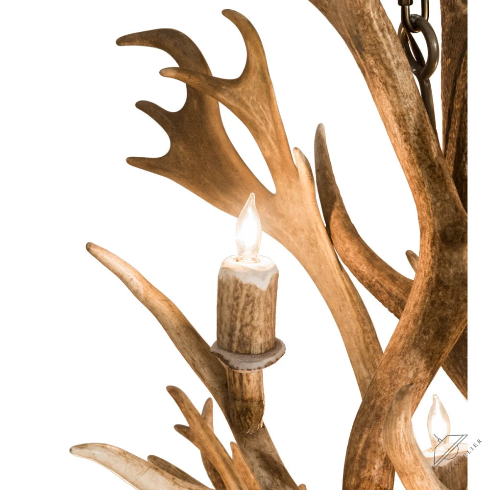 Rustic Lodge 18 - Light Chandelier 65"W