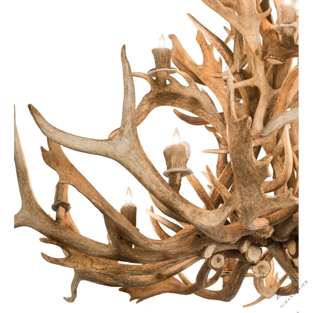 Rustic Lodge 18 - Light Chandelier 65"W