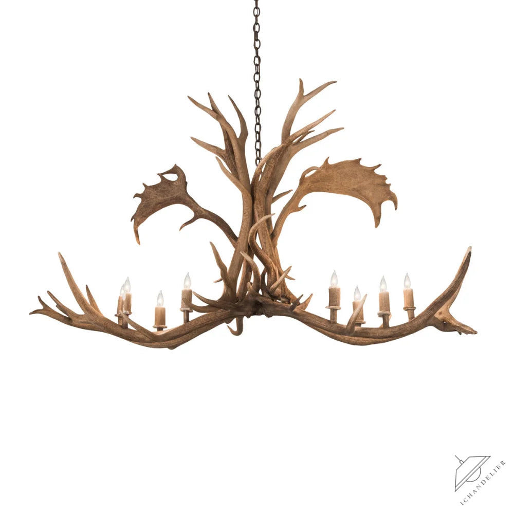 Rustic Lodge 8 - Light Chandelier 64"W