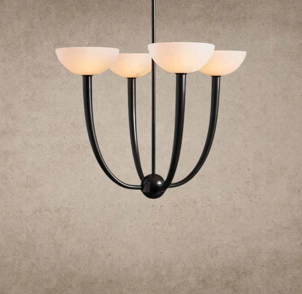 22" / Bronze Saguaro Alabaster Chandelier 22", 42"