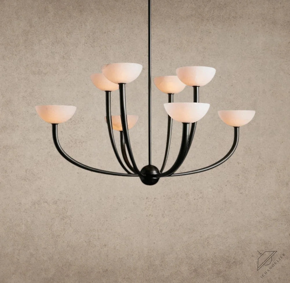 42" / Bronze Saguaro Alabaster Chandelier 22", 42"