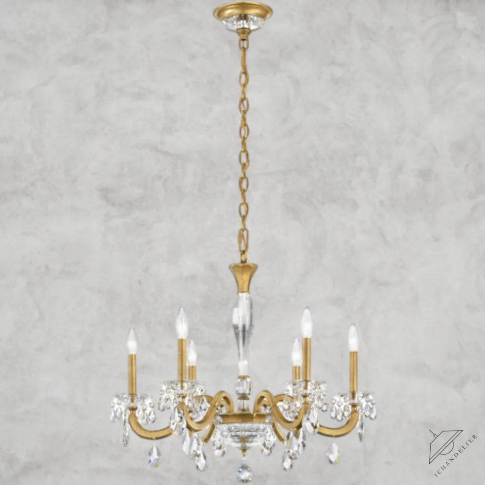 Heirloom Gold San Marco 6-light chandelier 24"