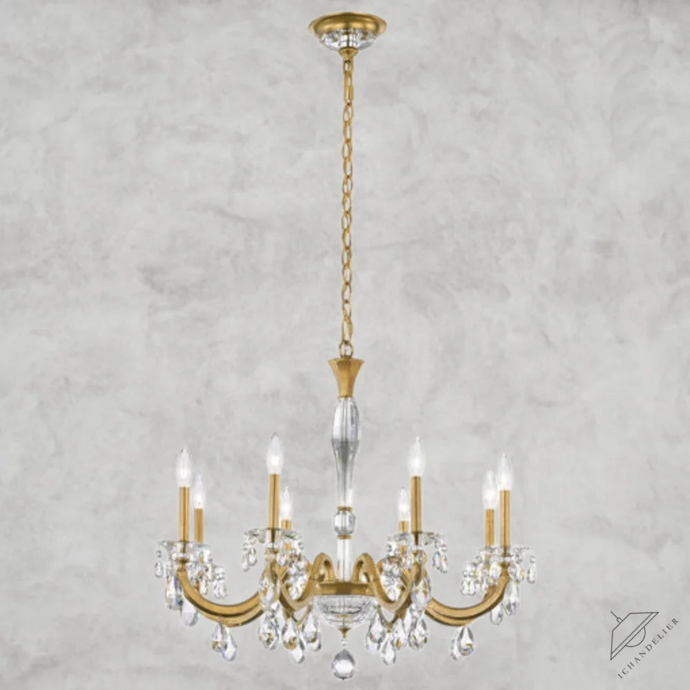Heirloom Gold San Marco 8-light chandelier 32"