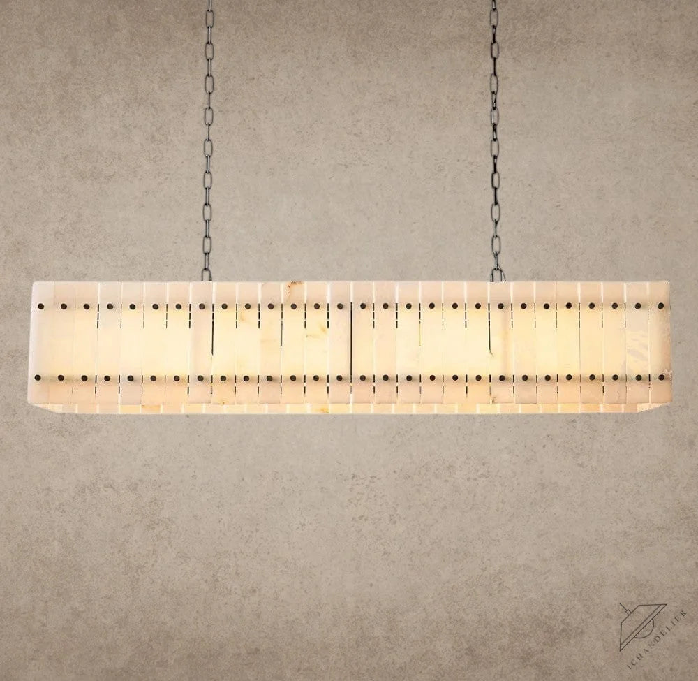 54" / Bronze San Marco Alabaster Linear Chandelier 54", 72"