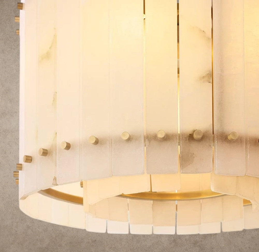 San Marco Alabaster Round Chandelier 22", 37", 48", 60"
