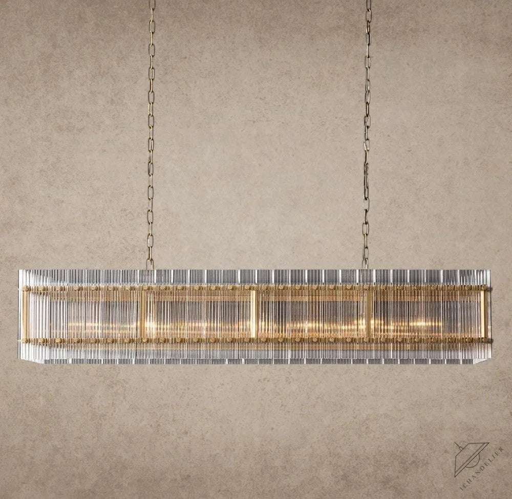 54" / Brass San Marco Rectangular Chandelier 54", 72"