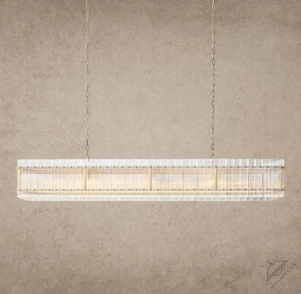 72" / Brass San Marco Rectangular Chandelier 54", 72"