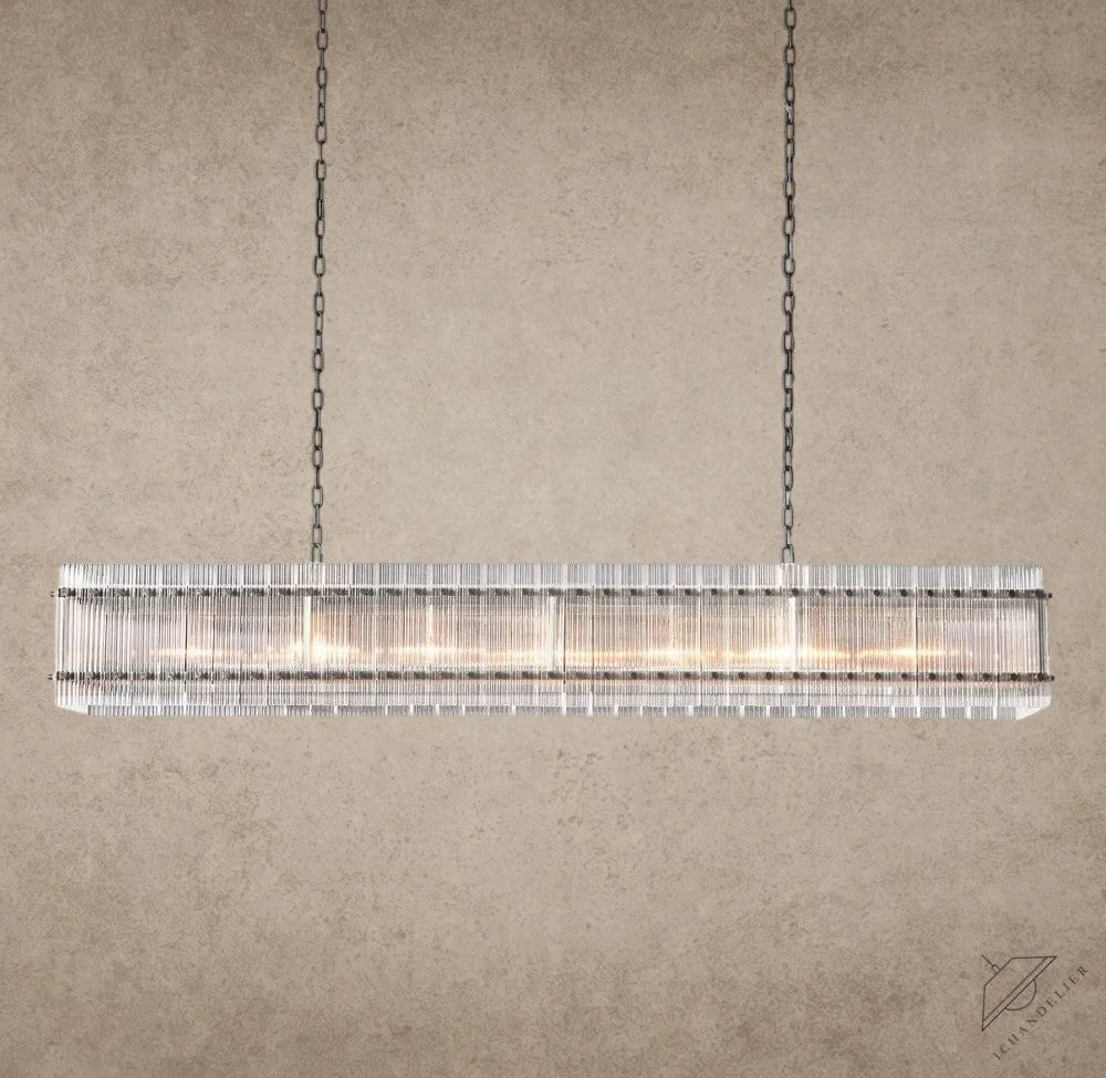 72" / Bronze San Marco Rectangular Chandelier 54", 72"