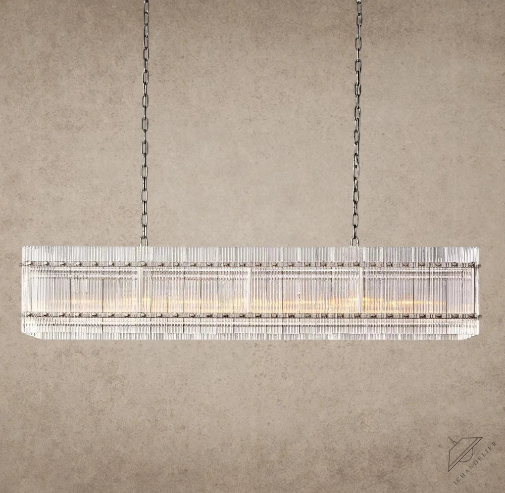 54" / Nickle San Marco Rectangular Chandelier 54", 72"
