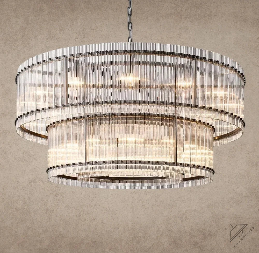 60" / Bronze San Marco Two-Tier Round Chandelier 22", 37", 48", 60"