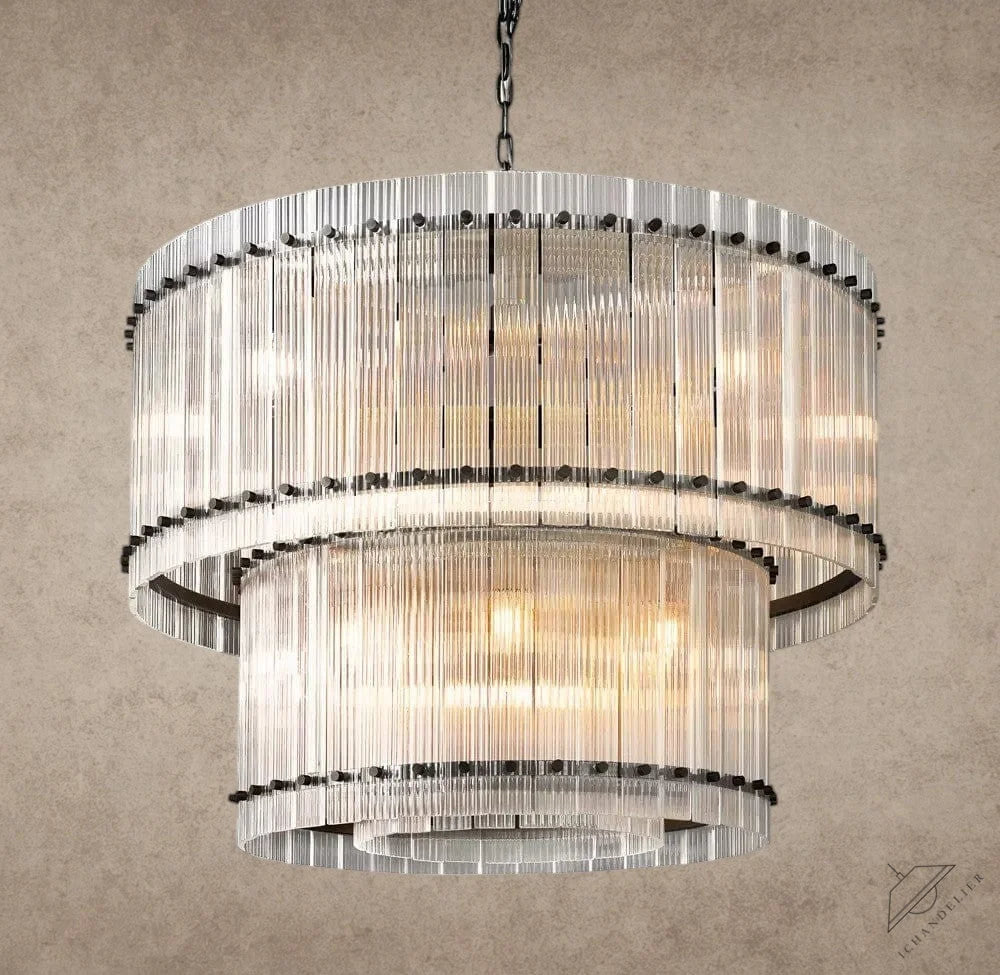 37" / Bronze San Marco Two-Tier Round Chandelier 22", 37", 48", 60"