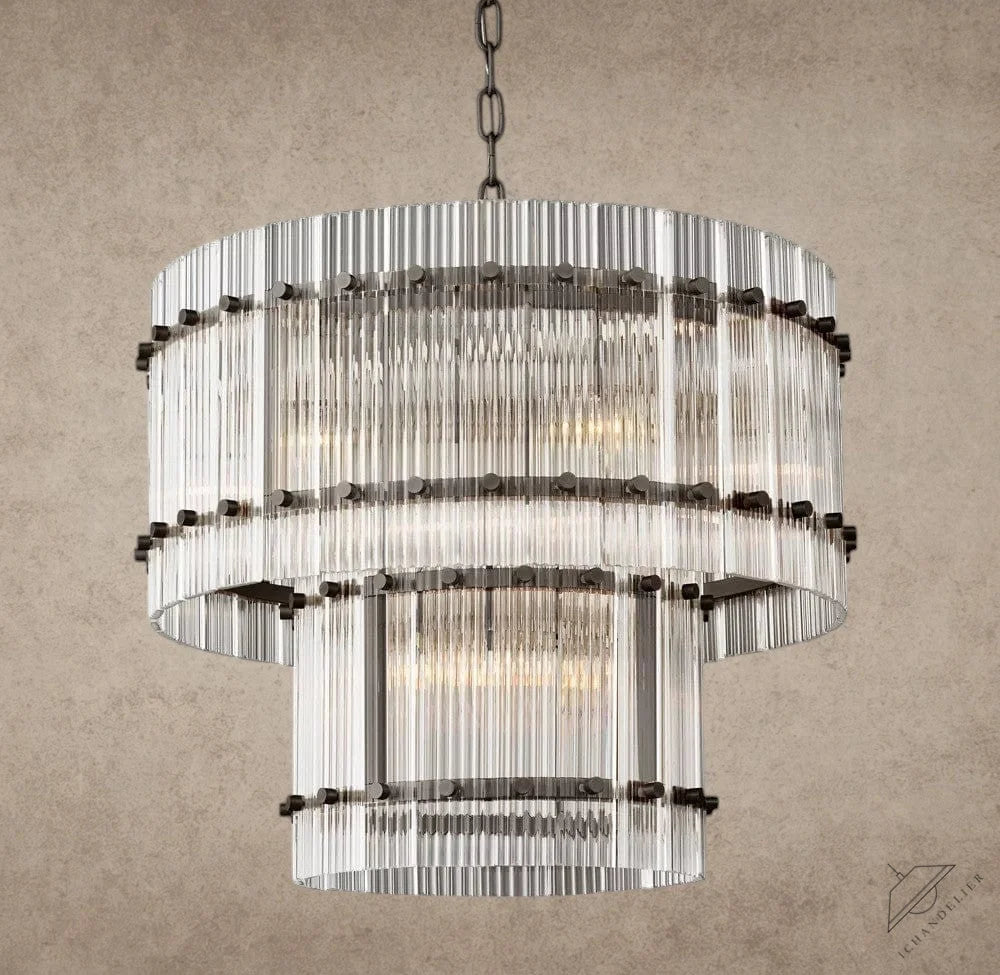 22" / Bronze San Marco Two-Tier Round Chandelier 22", 37", 48", 60"