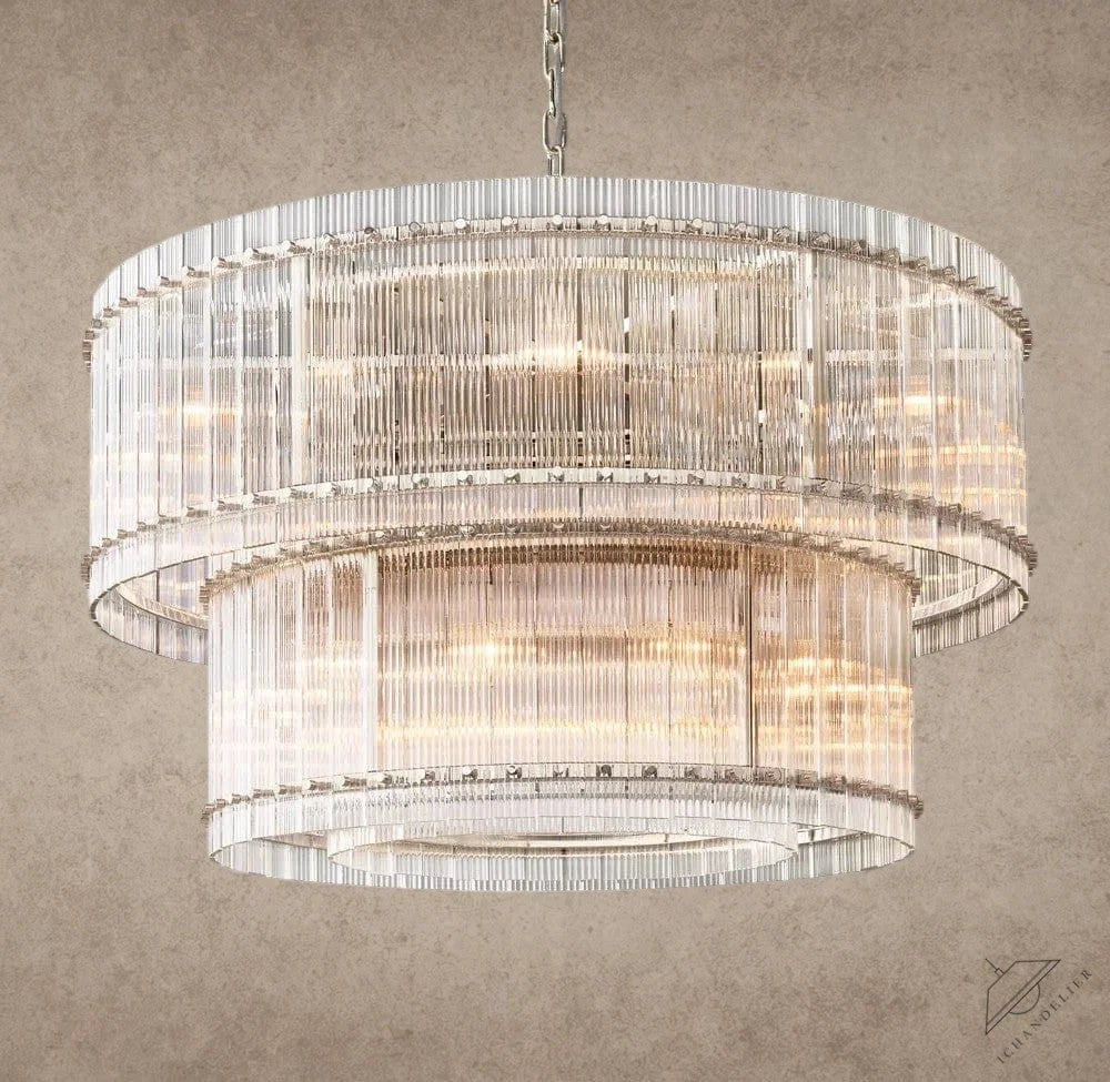 48" / Nickle San Marco Two-Tier Round Chandelier 22", 37", 48", 60"