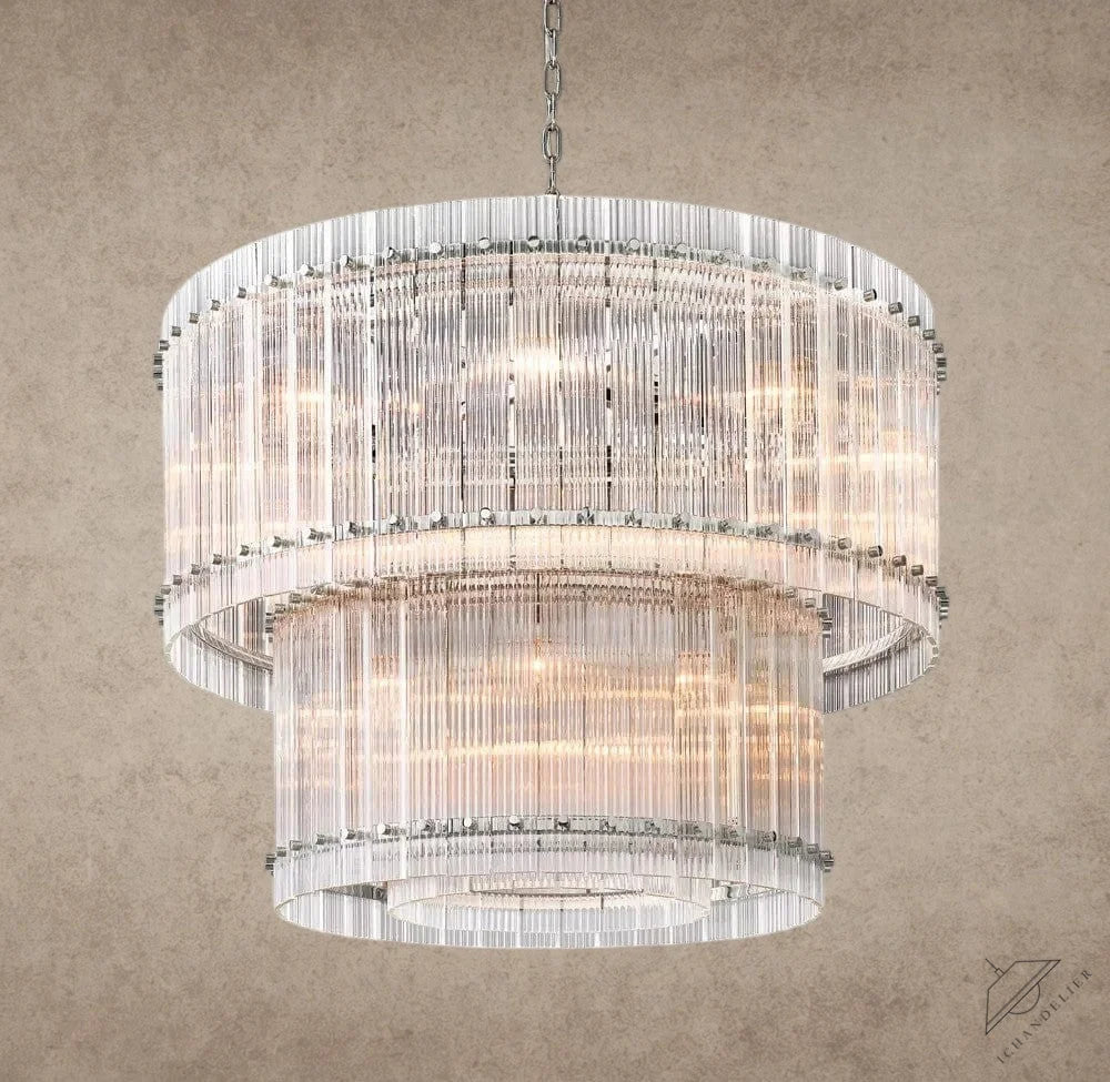 37" / Nickle San Marco Two-Tier Round Chandelier 22", 37", 48", 60"