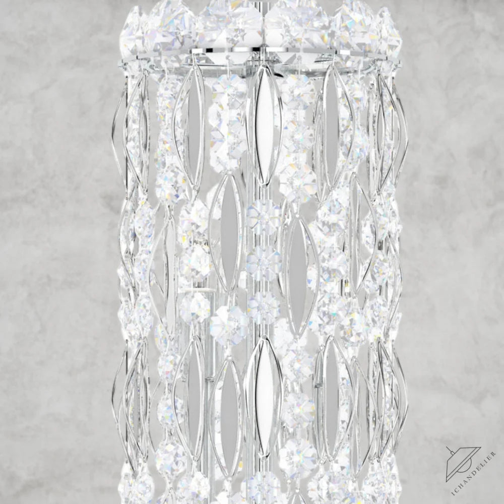 White / Clear Heritage Crystal Sarella 18 - Light Chandelier
