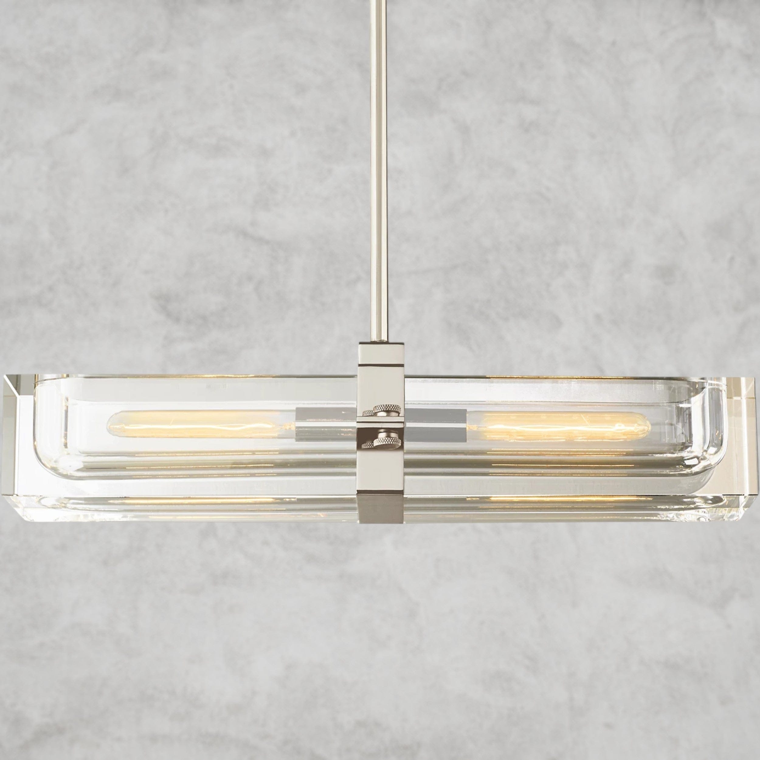 24" / Nickle Savile Linear Chandelier 24", 48", 72"