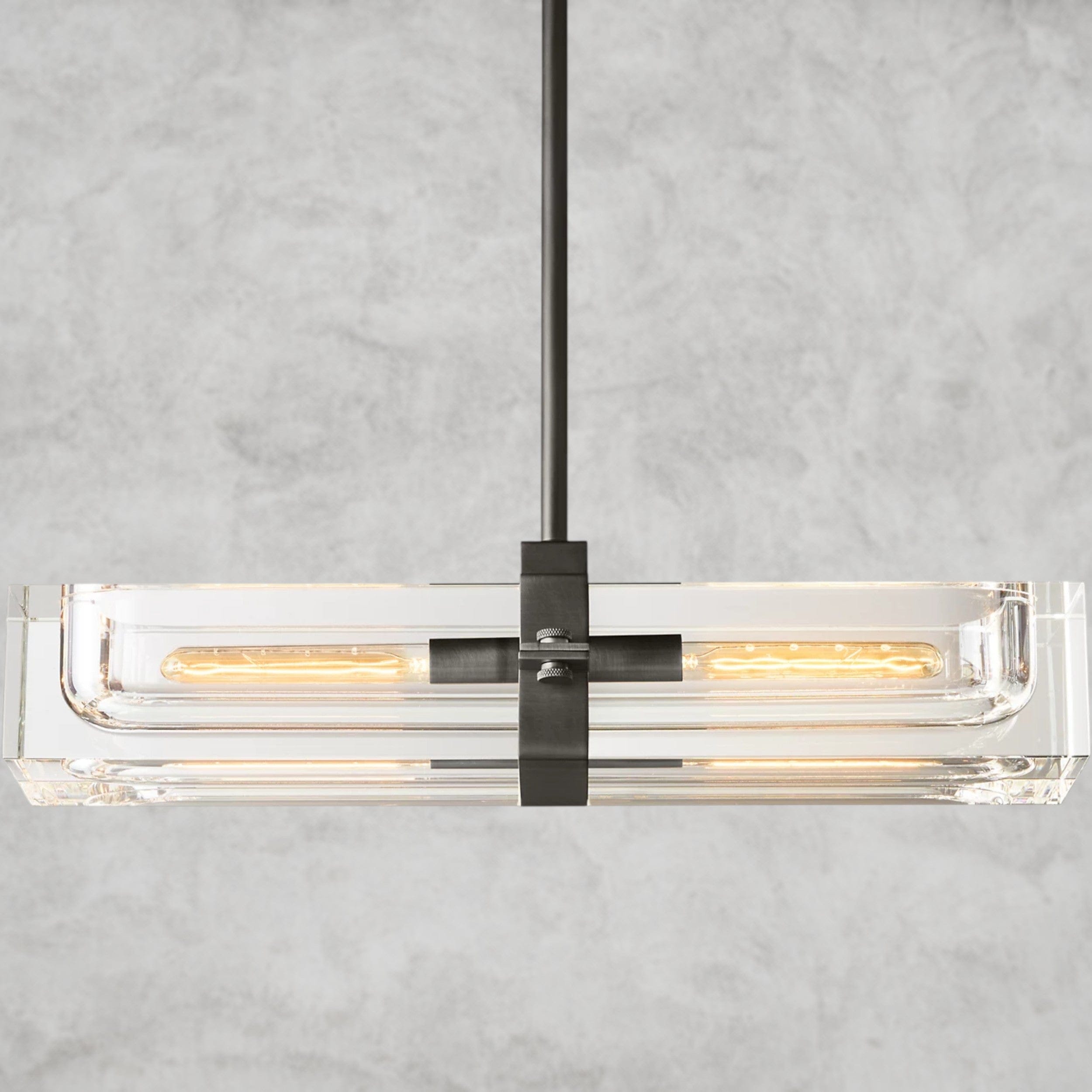 24" / Bronze Savile Linear Chandelier 24", 48", 72"