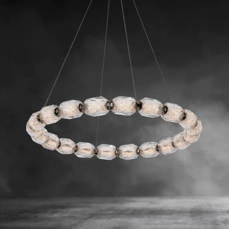 Brass / 20 Light-25"w Seduction Crystal Pendant