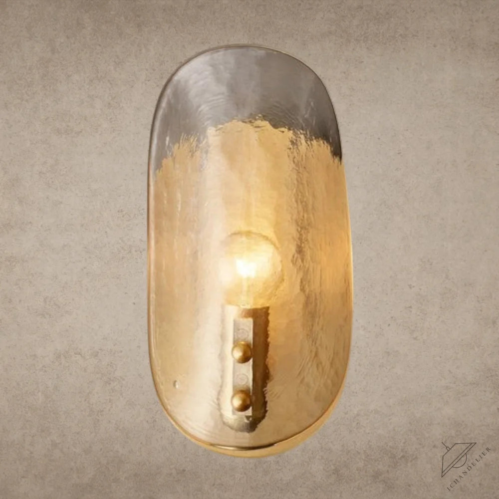 Shell Clear Glass Sconce