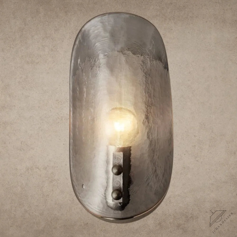 Shell Clear Glass Sconce